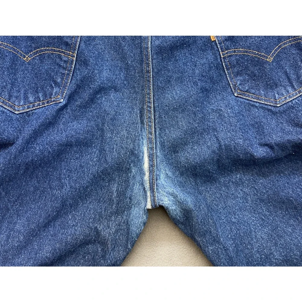 VTG LEVI 317 Bootcut Jeans Mens Size 42x30 Orange Tab Made in USA (Actual 40x29)